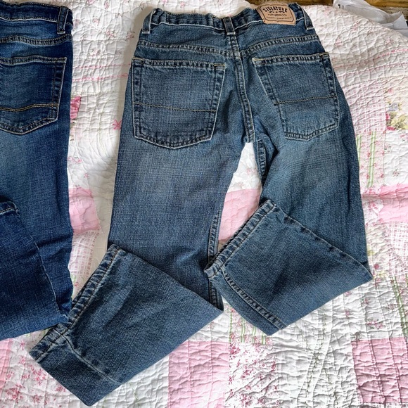 Size 8 PAIR BOYS jeans Boot Cut & Straight Leg Levi’s & Cat & Jack - Picture 3 of 8